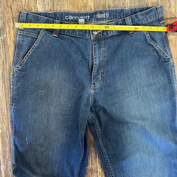 Carhartt Relaxed Fit Jeans, Medium Wash, Wide Leg Men Size 40X32 Bu - Picture 5 of 7